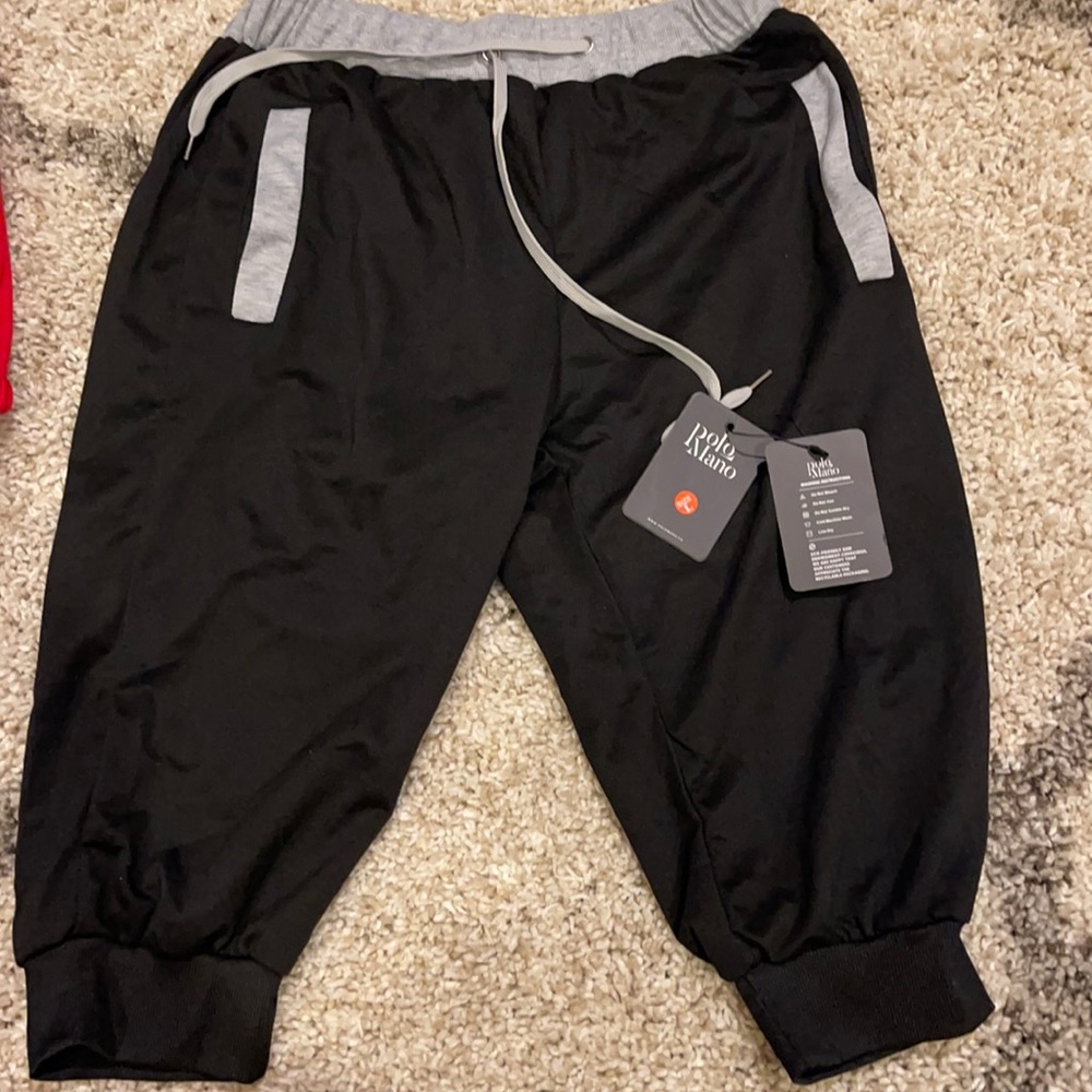 Men’s Polo Mano black and gray sport shorts